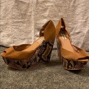 Steve Madden Snakeskin High Heels